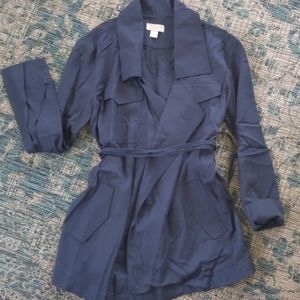 Loft XS Trench Coat Jacket Utility layering NWOT